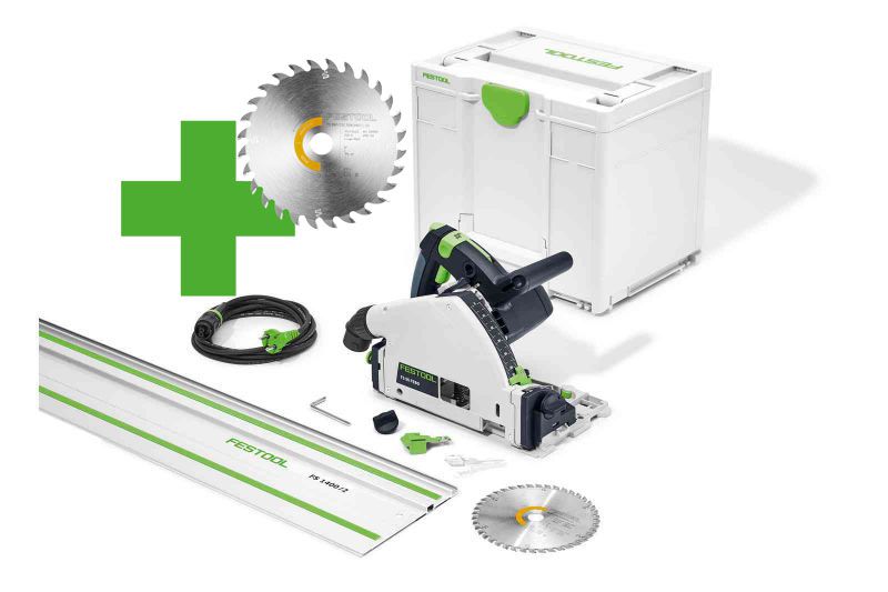 Festool 577012 Plunge cut saw TS 55 FEBQ Plus FS 240V FOC Extra